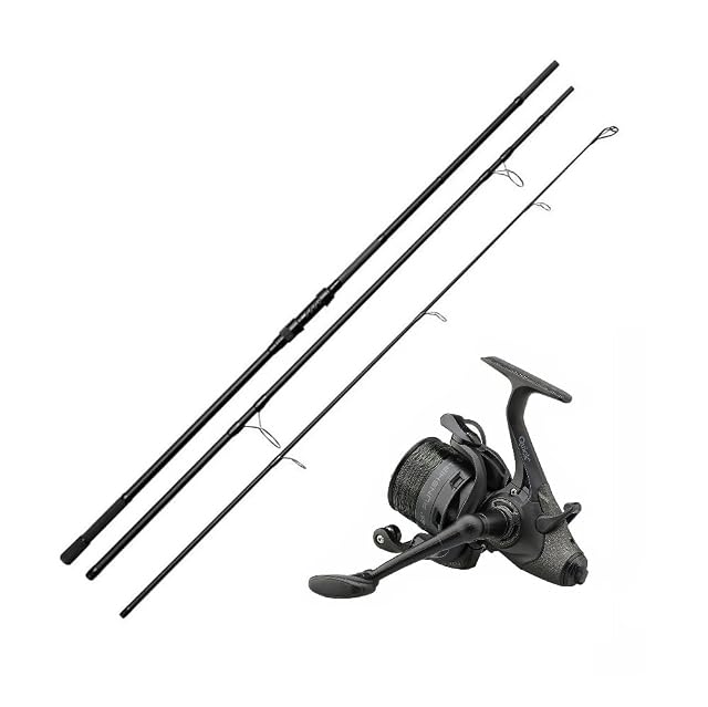 Caña de carpa A&M C-Series con carrete baitrunner Quick Runshift 5000 FS