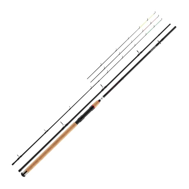 Caña DAIWA Ninja X Feeder de 3,60 m con sus punteras