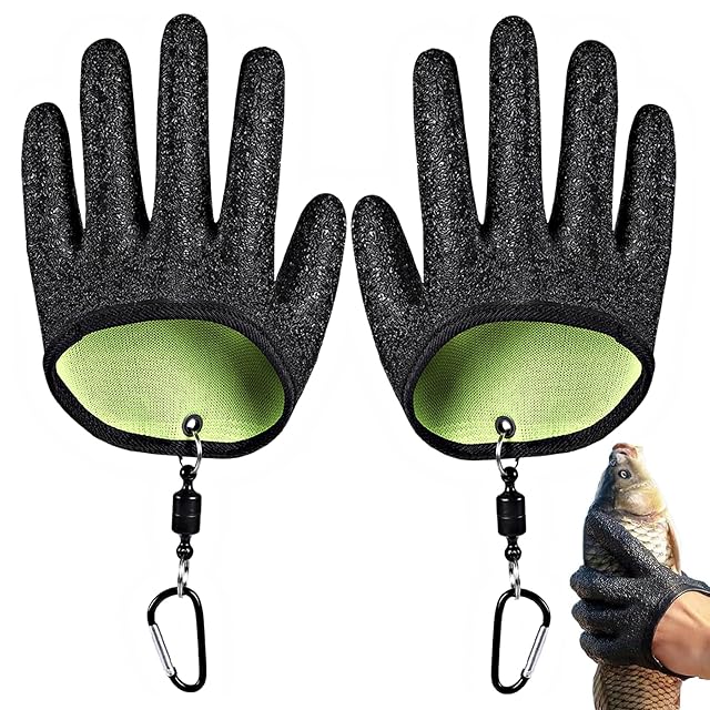 Guantes de pesca de látex Xynovate resistentes a la perforación con hebillas magnéticas