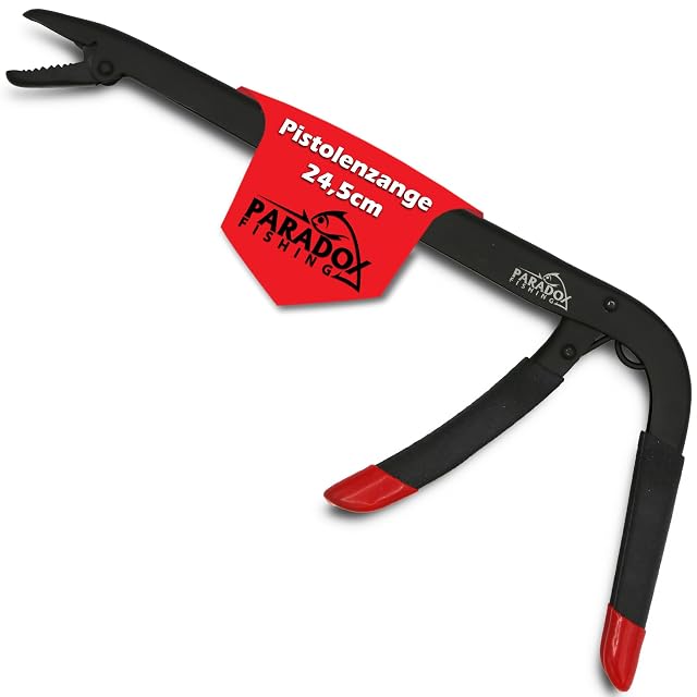 Alicates de lucio Paradox Fishing con empuñadura de pistola, 24,5 cm, mango engomado