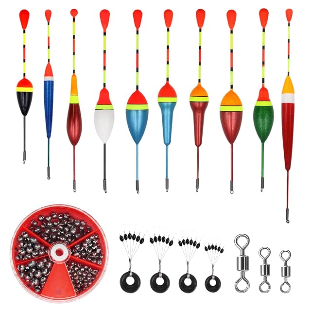 Juego de flotadores GETRICH con 205 plomos y space beans