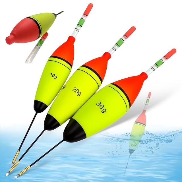 Juego de nueve wagglers Syhdfxknp en 10, 20 y 30 g