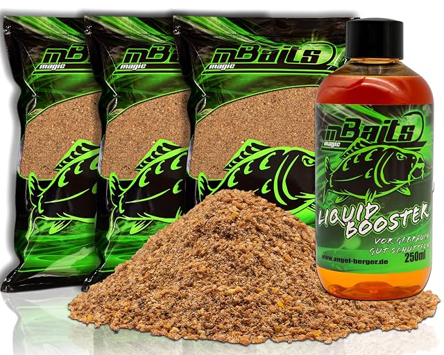 Juego de cebo de fondo Angel-Berger Magic Baits Allround con atrayente