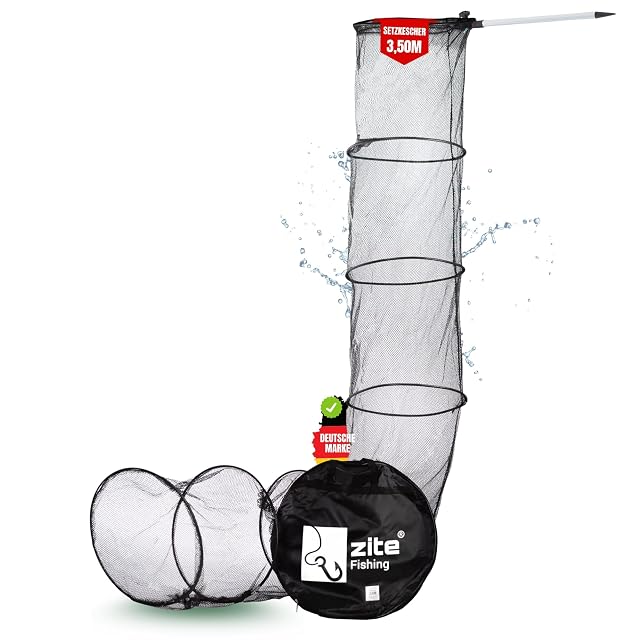 Nasa Zite Fishing de 3,50 m con bolsa de transporte y estaca de aluminio