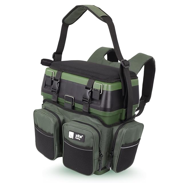Caja-asiento mochila y caja de material Zite Fishing multi