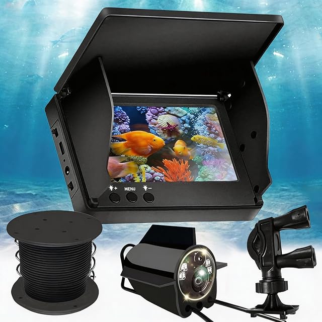 Cámara de pesca subacuática Mocoli IPS de 5 pulgadas con visión nocturna