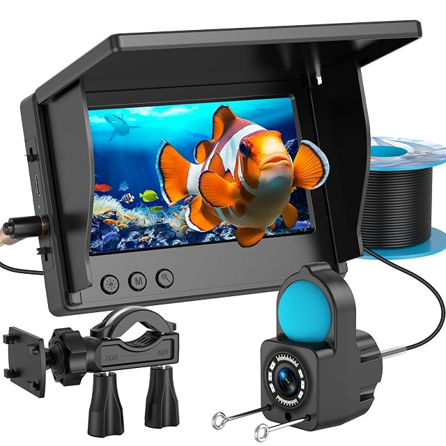 Cámara de pesca subacuática TMACTIME con monitor LCD y cable de 30 m