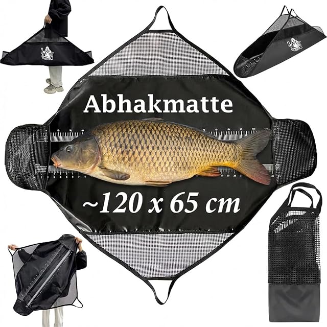 Esterilla de desanzuelado y saco de pesaje Njord Kalastus de 120 por 65 cm