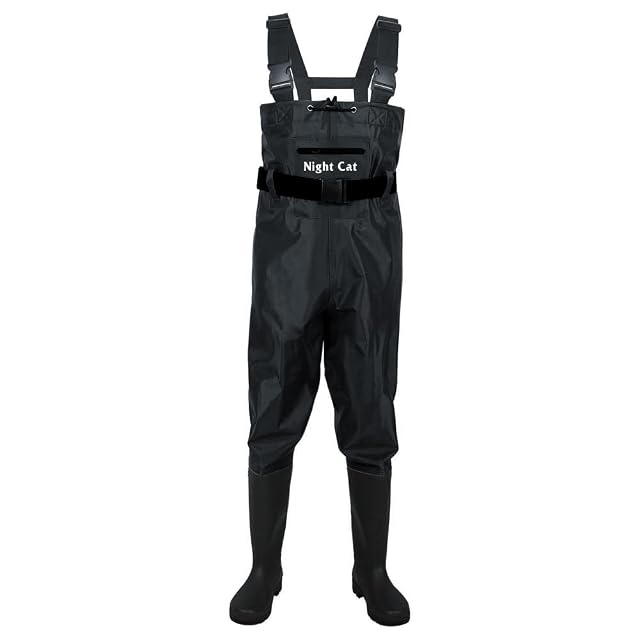 Vadeadores Night Cat negros impermeables y transpirables